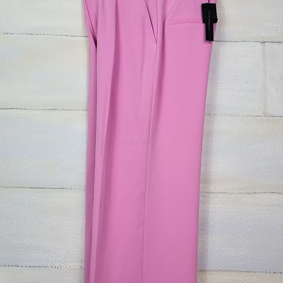 ELIE TAHARI Pink High-Waisted Trousers. Size 6 - Picture 4 of 10